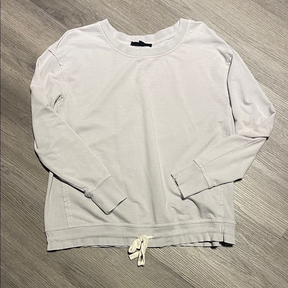 Jane and Delancey Light Gray Short Sleeve Top